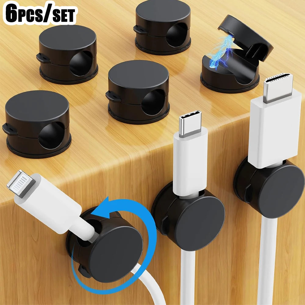 6-Pack Magnetic Cable Management Clips