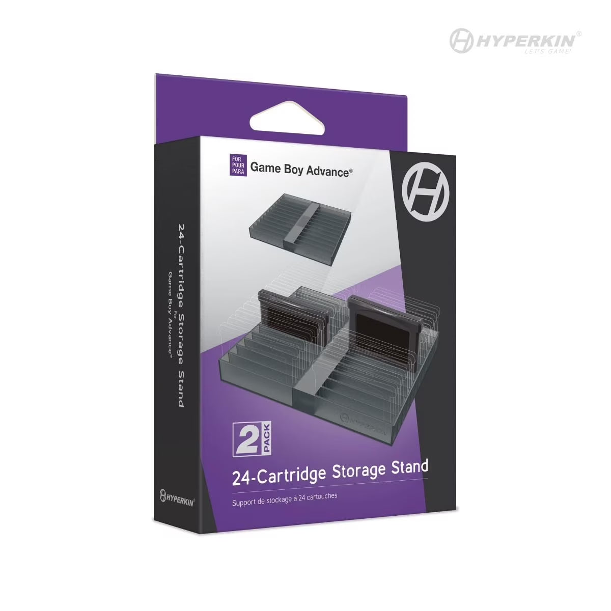 24-Slot Game Boy Cartridge Storage Stands – 2 Pack